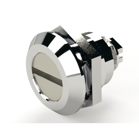 Saginaw Control & Engineering Latch, Slotted 2 x 4 Door Chrome SCE-DLSB